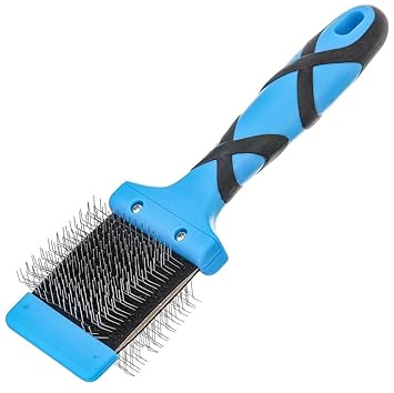 GROOM PROFESSIONAL Double-Sided Flexible Wire Brush - Wire Brush for Dogs - Dog Brush for Detangling - Comfortable Brush for Pets - Perfect for Daily Grooming - Firm