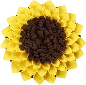 Sniffing Rug Dog, Sniffing Mat for Dogs, Sunflower Design for Pet Sniffing Mat, Food Sniffing Feeding Mat, Washable, for Intelligence Fragrance Training, Slow Eating, Stress Relief