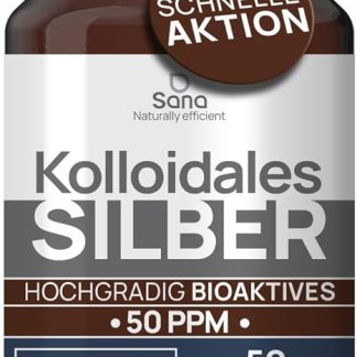 Colloidal Silver 50 PPM 250 ml | Premium Silver Water Stronger than 25 ppm | For Humans, Dogs & Cats | Carbon Neutral | 100% Natural with 2 Ingredients