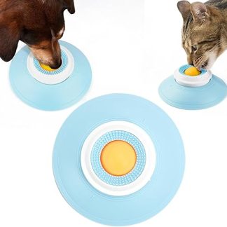 Kunoli Dog Licking Toy, Lick Ball for Dogs, Non-Slip Licking Bowl, Slow Food for Dogs, Cats, Activity Toy and Cleaning Tool