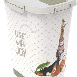 Rotho Storage Box for Pet Food, Plastic (Polypropylene), 10 Litre Volume, S