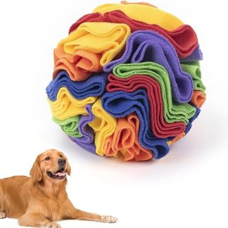 KINGGOO Sniffing Ball for Dogs, Intelligence Toy, Interactive Toy for Boredom for Small and Medium Dogs, Slow Feeding, 20 cm