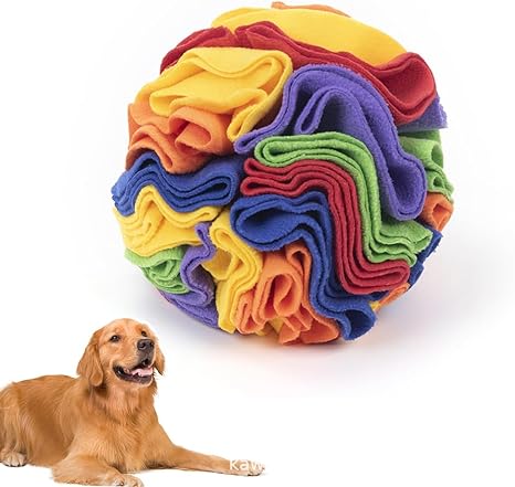 KINGGOO Sniffing Ball for Dogs, Intelligence Toy, Interactive Toy for Boredom for Small and Medium Dogs, Slow Feeding, 20 cm