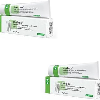 cp-pharma Herbax Toothpaste, Double Pack, 2 x 70 g, Dental Care for Dogs and Cats, Healthy Teeth without Brushing, for Removing Plaque and Reducing Tartar