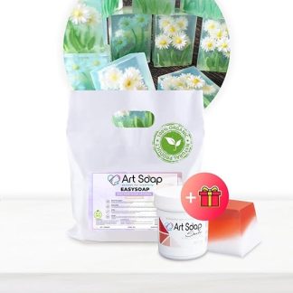 ArtSoap MilkySoap Soap Base with Goat Milk, 1 kg with Dye as a Gift Passion, Base for Making Soaps, Simple, Safe and Versatile, Soap Base