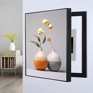 Decorative Fuse Box Cover, Electric Box Cover, Decorative Aluminium Frame, Hidden Control Panels for Office, Dining Room, Living Room, Hallway, Home Decoration, Connection Box