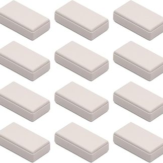 Heyiarbeit 12pcs ABS Plastic Dustproof Junction Box for Electronic Projects 4.8x2.7x1.4cm White