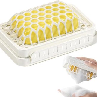 Seifenhalter Für Handseife - Wandmontierter Seifenbehälter Stückseifen,Mesh-Struktur, Ohne Bohren, Platzsparende Badaufbewahrung Für Wohnheim, Geschäftsreise Und Hotel Textur für effektive