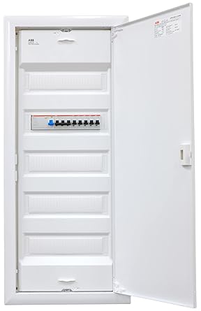 ABB UK660N4 Surface-Mounted Distributor 5 Rows Ready to Connect Wired with Terminal Block Assembly ABB 1x FI 4-Pin + 1x 3-Pin + 5x 1-Pin LS B16A