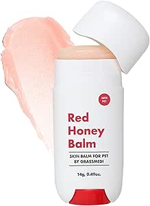 JAYU PET Red Honey Balm - Paw Balm for Dogs & Cats (Skin, Nose) Long Lasting Care for Dry, Cracked Balls, Reduces Licking, Non-Slip, Soothes Itching & Hotspots 14g