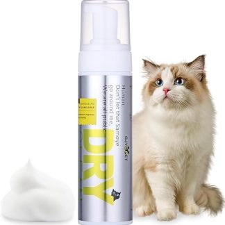 GJYC PET Waterless Dry Shampoo Foam for Dogs & Cats - Sensitive Itchy Skin Dog Shampoo - 6.76 fl oz (Pack of 1) - Hair Loss Control, Anti-Itching