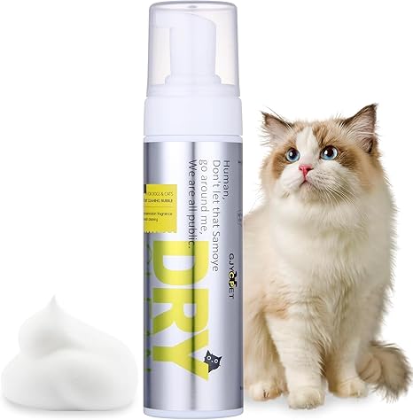 GJYC PET Waterless Dry Shampoo Foam for Dogs & Cats - Sensitive Itchy Skin Dog Shampoo - 6.76 fl oz (Pack of 1) - Hair Loss Control, Anti-Itching
