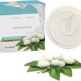 Brightening Repair Soap, Silk Protein Skin Repair Soap, Moisturising Soap with Collagen Milk, Exfoliating Soap Piece for Face and Body