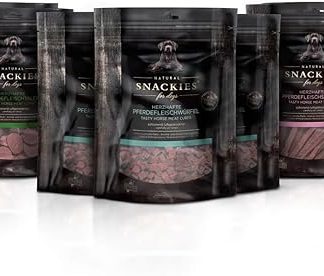 Snackies Value Set Horse 6+1 Pack (170 g) Premium Snacks for Dogs without Added Grain, Sugar, Colourings, Flavours and Preservatives, Gently Air-Dried Treats