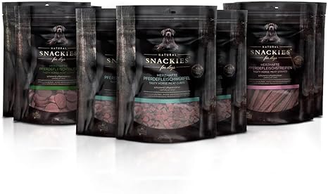 Snackies Value Set Horse 6+1 Pack (170 g) Premium Snacks for Dogs without Added Grain, Sugar, Colourings, Flavours and Preservatives, Gently Air-Dried Treats