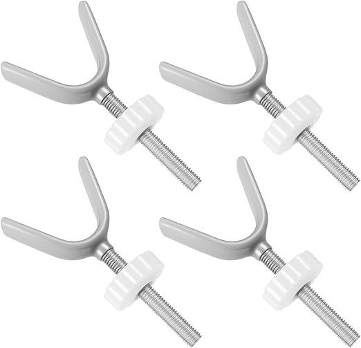 Pack of 4 Pressure Screws, Children's Gate, M10 Y-Spindle Pressure Screws, Stair Gate, Y Spindle for Stair Safety Gate, Extension Screws Kit for Door Safety Gate, Baby Gate
