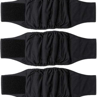 Amaliy Nappies for Male Dogs (Pack of 3) - Washable Dog Nappies Dog Belly Band (M(Waist 42-50 cm)