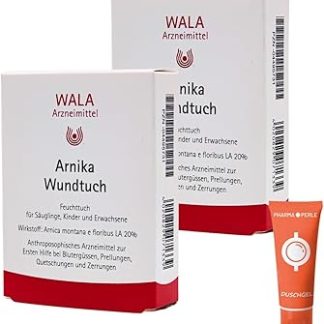 Arnica Wound Cloth 2 x 5 Pieces I Wet Wipe I First Aid for On the Go I Bruise, Bruise, Squeeze, Strain, Sports Injury, Sprain I for on the Go I Economy Set Plus Pharma Perle Giveaway