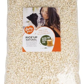 duvoplus, Rice'Up Puffed Rice for Dogs, 1 kg, Gluten Free, Low Fat, for Optimal Digestion, Ready to Use, Mix & Feed: Can be mixed with a damp, dry or fresh food