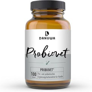 DANUWA Probiovet® 100 g - Pre- and Probiotic Supplementary Feed for Dogs - Supports the Intestinal Flora and Digestion for Diarrhea, Heartburn, Allergies and Food Change