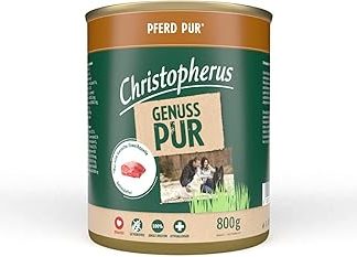 Christopherus PUR Horse Complete Food for Dogs Wet Food 6 x 800 g