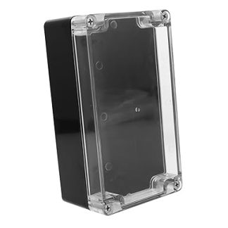 Gadpiparty Waterproof Outdoor Junction Box with Transparent Lid Distribution Box Made of Waterproof Socket Box for Outdoor Use Small Outdoor Distribution Box for Electrical Circuits