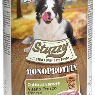 Stuzzy Dog Monoprotein Calf Dog Food Wet 6 Cans x 400 g 2.4 kg