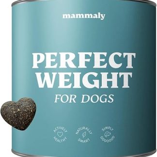 mammaly 11-in-1 L-Carnitine & Cellulose Treat for Overweight Dogs of All Breeds - Perfect Weight 270 Snacks (325 g) - Diet Food for Your Dog to Lose Weight - Food Cellulose for Obesity