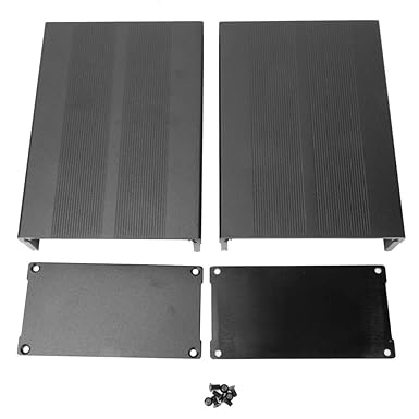Aluminum Electronics Project Box Housing Electronic DIY Circuit Board Project Aluminum Box Cooling Case 55x106x150mm