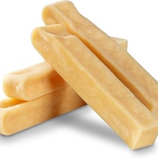 WOW BITES Premium Chew Cheese for Dogs - Long Chewing Fun from Natural Milk - Chew Cheese Dog Bone - Small Cheese Sticks - (140 g, Pack of 4, S)