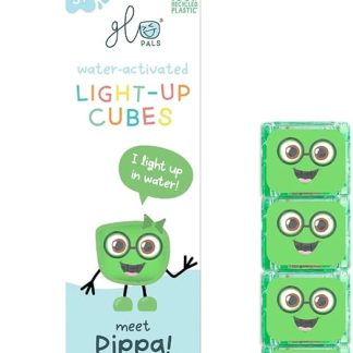 Glo Pals Pippa Glow Cube Set of 4 Water Toys with Glow Effect