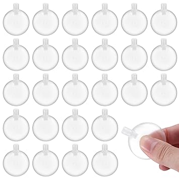 Pack of 60 Squeakers for Sewing in, Pet Soft Toys Noise Squeakers, Squeaker Noise Maker, Replacement Squeakers Repair Fix for Dogs, Pets, Doll, Diameter 34 mm