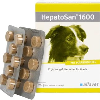 Alfavet HepatoSan 1600, Supports Liver Metabolism, Dietary Supplement for Dogs, 120 Tablets of 1600 mg