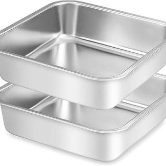 2 Pack 1.6 L Stainless Steel Dog Bowl, Raised Feeding Bowl, Water Bowl Use with TONGKTAI Height Adjustable Feeding Station