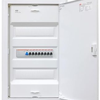 ABB UK636N3 Surface-Mounted 3-Row Distributor Ready for Connection Wired with Terminal Block Assembly ABB 1x FI 4-Pin + 8x LS B16A