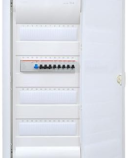 Hager Flush-Mounted Distributor 4 Rows VU48NC Ready for Connection Wired with Terminal Block Assembly ABB 1x FI 4-Pin + 1x 3-Pin + 5x 1-Pin LS B16A