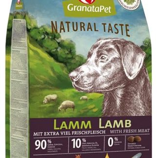 GranataPet Natural Taste Lamb, High Meat Content, Dry Food for Dogs, Dog Food without Grain and No Sugar Additives, Complete Food for Adult Dogs, 12 kg