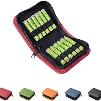 Homeopathic Pharmacy Globuli Bag for Book Homeopathy (GU Large Compass Health) by Sven Summer Filled with Globuli Tubes (glass) Handmade from Genuine Leather () 12