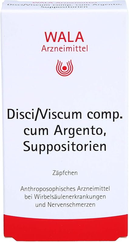 WALA Disci/Viscum Comp. cum Argento Suppositories, Pack of 10 Suppositories