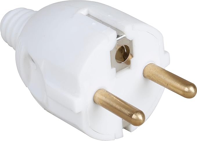Plug - 2P+T Schuko - 16A - White