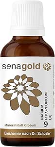 Senagold Schuessler Salt No. 9 - Sodium Phosphoricum D6 - Globules 20 g, Lactose Free