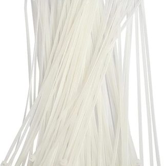 Xeahung White Nylon Cable Ties, Heavy Duty Cable Ties for Office Cable Ties, 10 Inch 120 Pack (10 inch, White)