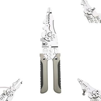 Multifunctional Wire Stripper Crimper Cable Cutter Pliers,2024 New Upgrade Multi-Purpose Professional Electrical Wire Stripping Tool, Quick Strip Wire Stripper Tools Wire Stripper (1)