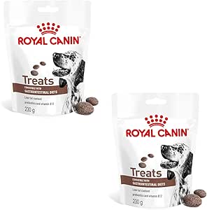 Royal Canin Veterinary Gastrointestinal Treats | Double Pack | 2 x 230g | Snacks for Adult Dogs of All Sizes & Breeds | In Resealable Bag | Low Fat Content