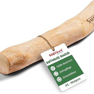 Supravit Natural Coffee Wood Chew Bone for Puppies XS More than a Wooden Stick - Exciting Puppy Chew Toy & Long-Lasting Activity Chew Stick Chew Wood for Puppies