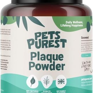 Pets Purest Dental Care Powder - 100% Natural Tartar Remover Dog, Cats & Pets 185 g Dental Care Cats & Dogs - for Bad Breath Tartar & Gum Disease