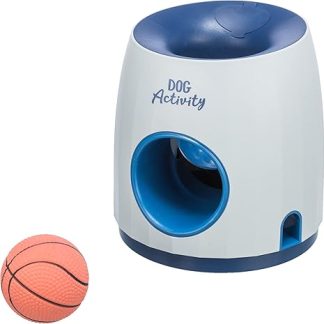 TRIXIE Dog Toy Intelligence Dog Activity Strategy Game Ball & Treat - Sophisticated Intelligence Toy for Dogs for Employment 17 x 18 cm, Animal Welfare Compliant - 32009