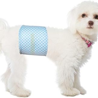 Flying Paws 40 Pack Disposable Male Dog Diapers, Dog Diapers, Male Diapers Fits Waist 30-48cm, S