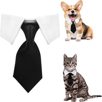 Bow Tie for Dogs and Cats, Adjustable Dog Cat Tuxedo Collar, Wedding Pet Tie, Costume for Cats Dogs, Collar Dog Small for Dog Birthday Wedding Easter