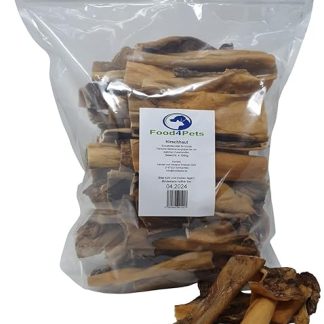 Food4Pets Deer Skin Dog Treats 1 kg - Hearty Chew Snack Made from 100% Deer, Chewing Fun and Natural Activity for Dogs